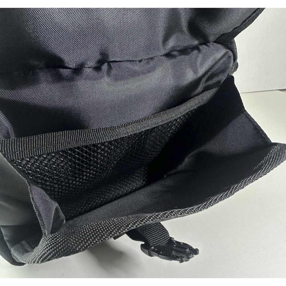 Adidas Large Festival Crossbody Bag Black Gold Trefoil Emblem Adjustable Unisex - Picture 7 of 11